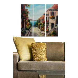 Canvastavla Scenic 3-pack Flerfärgad 20x50 cm - Inredning Rabatter