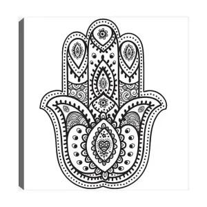 Dekorativ Canvastavla 30x30 cm Vit|Svart - Inredning Endast denna vecka