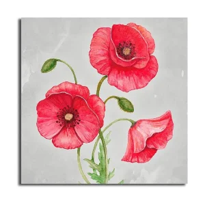 Canvastavla Floral Flerfärgad 45x45 cm - Inredning Fynd