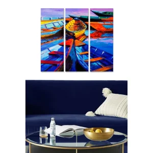 Rabatter Tavla Nautical 3-pack Flerfärgad 20x50 cm - Inredning