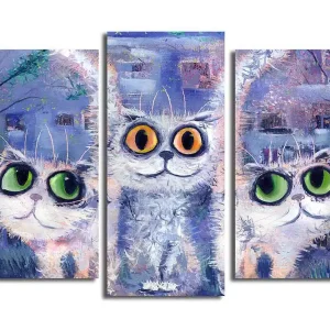 Rabatt Canvastavla Kitchen 3-pack Flerfärgad 20x39 cm - Inredning