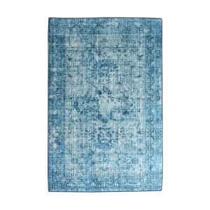 Begränsat antal CORABEL Matta 160x230 cm Blå/Sammet - Textilier & mattor