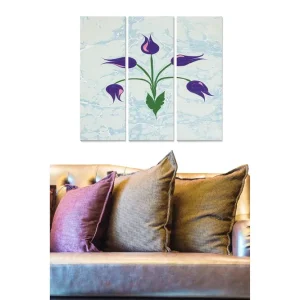 Kampanj Tavla Floral 3-pack Flerfärgad 20x50 cm - Inredning