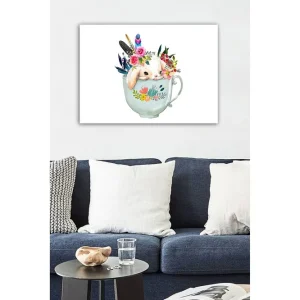 Snabb leverans Dekorativ Canvastavla 50x70 cm Flerfärgad - Inredning