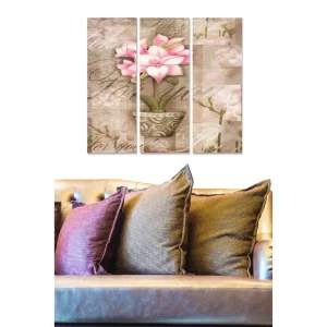 Tavla Floral 3-pack Flerfärgad 20x50 cm - Inredning Rabatter