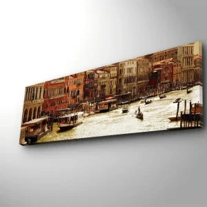 Bästa pris Dekorativ Canvastavla 30x90 cm Flerfärgad - Inredning