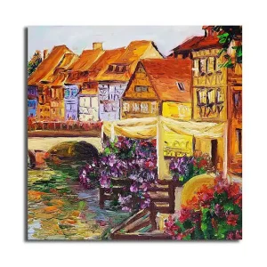 Snabb leverans Canvastavla Flerfärgad 45x45 cm - Inredning