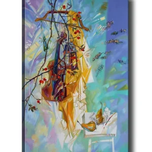 Dekorativ Canvastavla 50x70 cm Flerfärgad - Inredning Extra rabatt