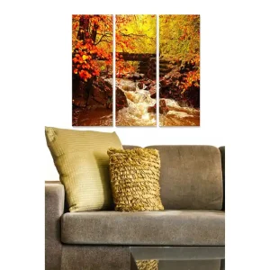 Canvastavla Scenic 3-pack Flerfärgad 20x50 cm - Inredning Begränsad tid