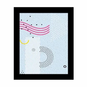 Populär Tavla Geometric med Ram Flerfärgad 23,5x28,5 cm - Inredning