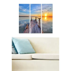 Populär Canvastavla Scenic 3-pack Flerfärgad 20x50 cm - Inredning
