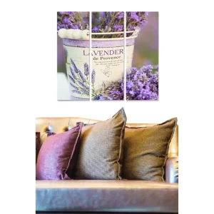 Begränsat erbjudande Tavla Floral 3-pack Flerfärgad 20x50 cm - Inredning