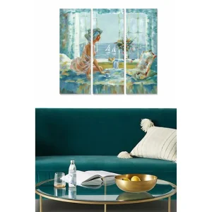 Canvastavla Abstract 3-pack Flerfärgad 20x50 cm - Inredning Sänkt pris