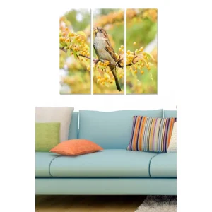 Kampanjpris Tavla Floral 3-pack Flerfärgad 20x50 cm - Inredning
