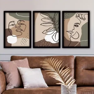 Decorative Framed Painting (3 Pieces) 35x45 - Inredning risnedsättning
