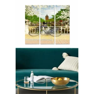 Canvastavla Scenic 3-pack Flerfärgad 20x50 cm - Inredning Snabb leverans