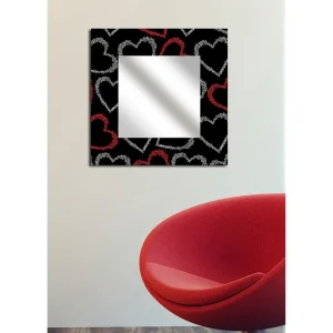 Armavir Dekorspegel 50x50 cm Love Plexiglas/Flerfärgad - Inredning I lager