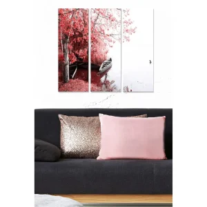 Kampanj Canvastavla Floral 3-pack Flerfärgad 20x50 cm - Inredning