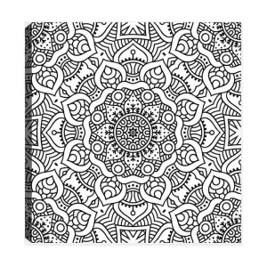 Dekorativ Canvastavla 30x30 cm Vit|Svart - Inredning Trygg betalning