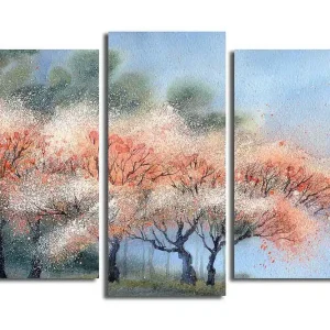Canvastavla Scenic 3-pack Flerfärgad 20x39 cm - Inredning Nedsatt pris