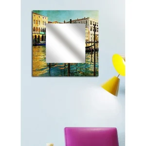 I lager Armavir Dekorspegel 50x50 cm City Plexiglas/Flerfärgad - Inredning