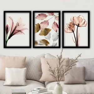 Bästa pris Decorative Framed Painting (3 Pieces) 35x45 - Inredning