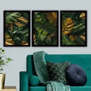 Snabb frakt Dekorativ inramad målning 3-Delar 35x45 cm Flerfärgad - Inredning