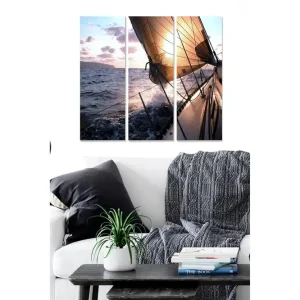 Reapris Canvastavla Scenic 3-pack Flerfärgad 20x50 cm - Inredning