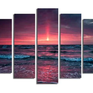 Trygg betalning Canvastavla 5-pack Flerfärgad 19x60 cm - Inredning