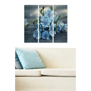 Begränsat erbjudande Tavla Floral 3-pack Flerfärgad 20x50 cm - Inredning