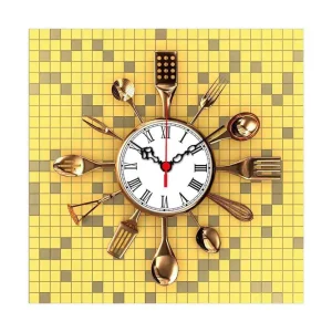 Diyadin Dekorklocka 40x40 cm Kitchen Flerfärgad - Inredning Erbjudandepris