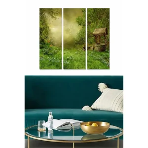 Lägg i varukorgen Canvastavla Scenic 3-pack Flerfärgad 20x50 cm - Inredning