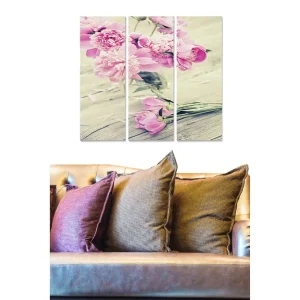 Tavla Floral 3-pack Flerfärgad 20x50 cm - Inredning Kundfavorit