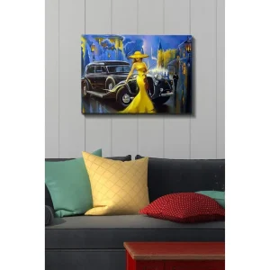 Säker betalning Dekorativ Canvastavla 50x70 cm Flerfärgad - Inredning