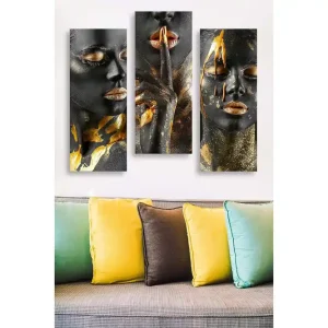 Säker betalning Decorative MDF Painting (3 Pieces) 20x50 - Inredning