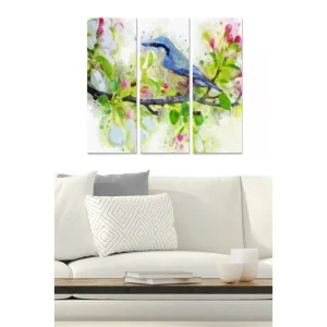 Tavla Animal 3-pack Flerfärgad 20x50 cm - Inredning Rabatter