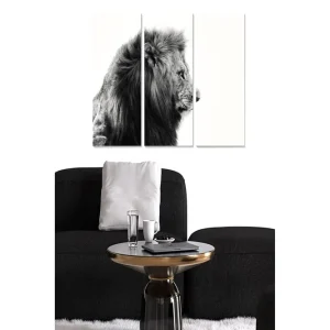 Canvastavla Animal 3-pack Flerfärgad 20x50 cm - Inredning Extra rabatt