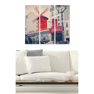 Canvastavla City 3-pack Flerfärgad 20x50 cm - Inredning Endast denna vecka