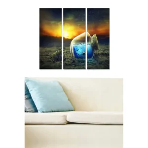 Tavla Scenic 3-pack Flerfärgad 20x50 cm - Inredning risnedsättning