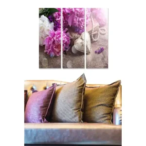 Rabatter Tavla Floral 3-pack Flerfärgad 20x50 cm - Inredning