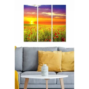 Canvastavla Scenic 3-pack Flerfärgad 20x50 cm - Inredning Endast idag