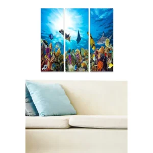 Lågt pris Tavla Scenic 3-pack Flerfärgad 20x50 cm - Inredning