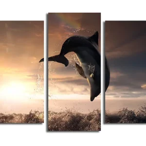 Canvastavla 3-pack Flerfärgad 20x39 cm - Inredning Beställ idag