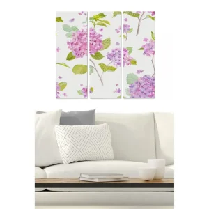 Tavla Floral 3-pack Flerfärgad 20x50 cm - Inredning Beställ idag
