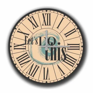 Sänkt pris Diyadin Dekorklocka 50 cm Rund Flerfärgad - Inredning