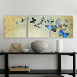 Kundfavorit Dekorativ Canvastavla 3-Delar 30x30 cm Flerfärgad - Inredning