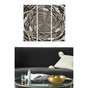 Canvastavla Abstract 3-pack Flerfärgad 20x50 cm - Inredning risnedsättning