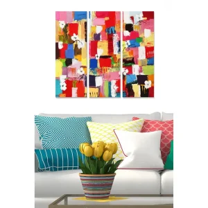 Tavla Colorful 3-pack Flerfärgad 20x50 cm - Inredning Beställ idag