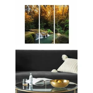 Premium Canvastavla Scenic 3-pack Flerfärgad 20x50 cm - Inredning