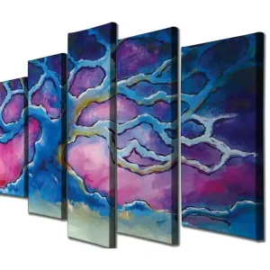 Väggdekor Canvas Målning 5 Delar - Inredning & dekor Handla nu